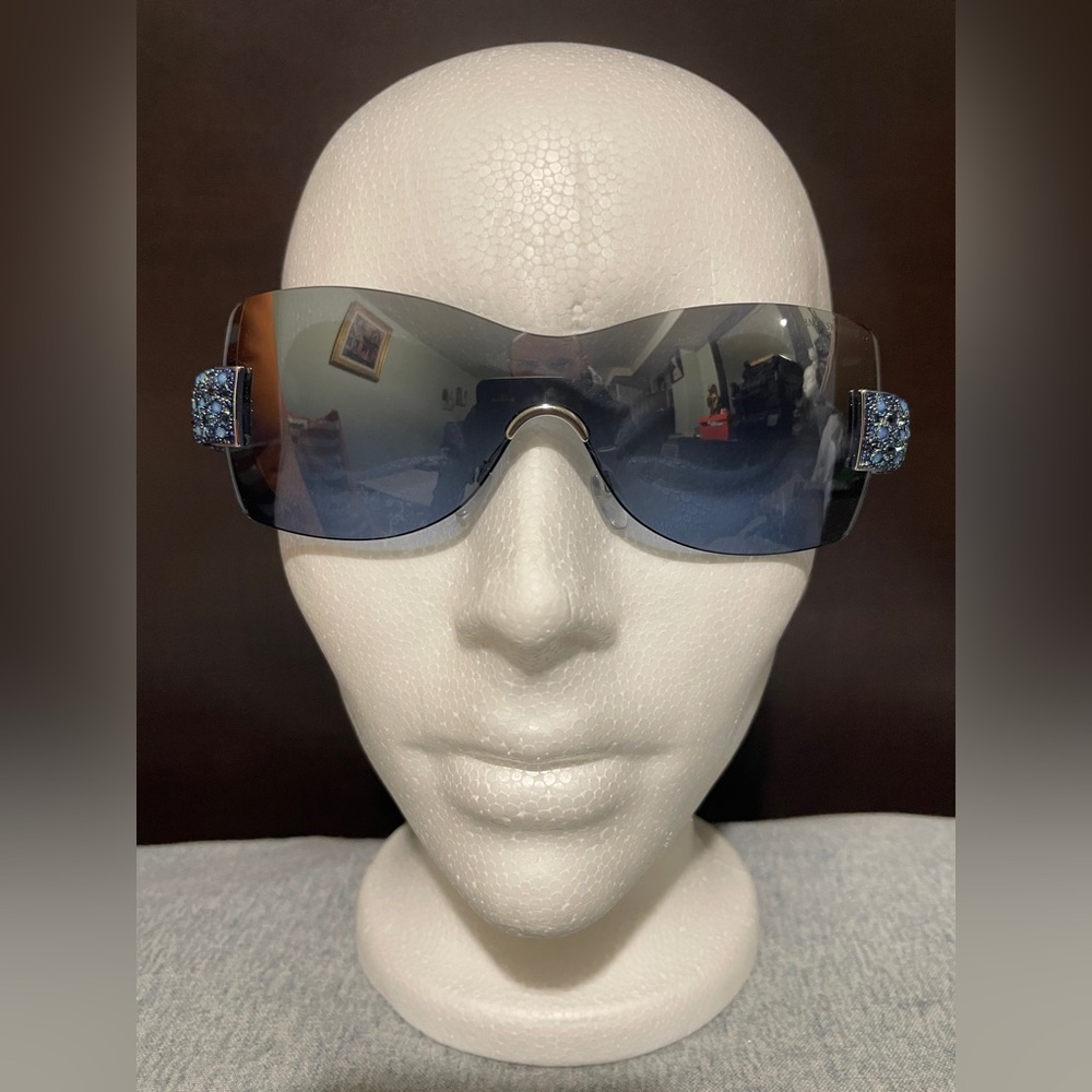 💜 women’s DANIEL SWAROVSKI *23 KARAT GOLD SUNGLASSES* Rare Vintage Sunglasses 🕶️